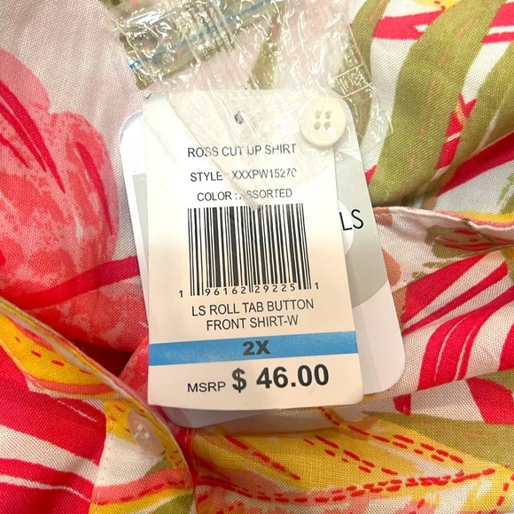 Emily Daniels Women's🌸 Floral Button Down Shirt - Yellow and Pink - Picture 5 of 7